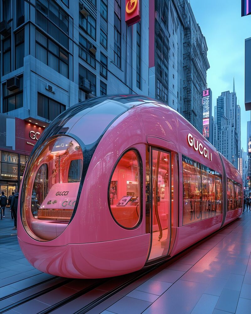 All aboard the Gucci Pink Express bound for an Amar (and AI