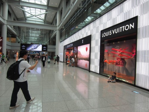 Louis Vuitton with boy